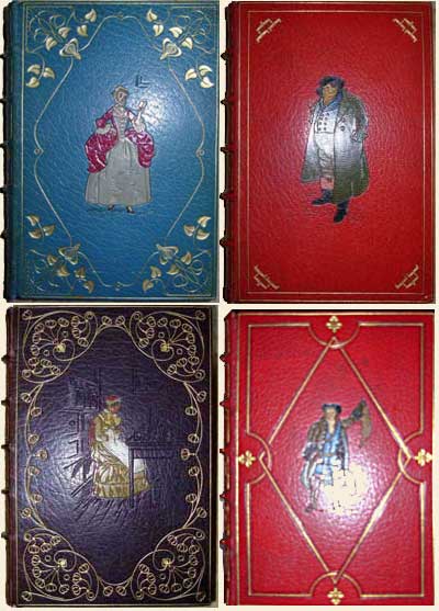 Four examples of Kelliegram Book Covers